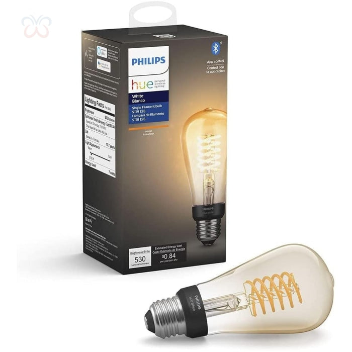 Philips Hue White - LED light bulb - shape: ST19 - E26 - 7 W
